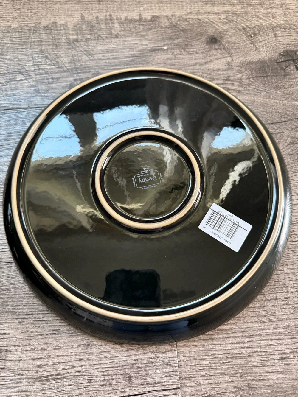 Denby Grey Speckle Glazed Dinner Plate - Grey
